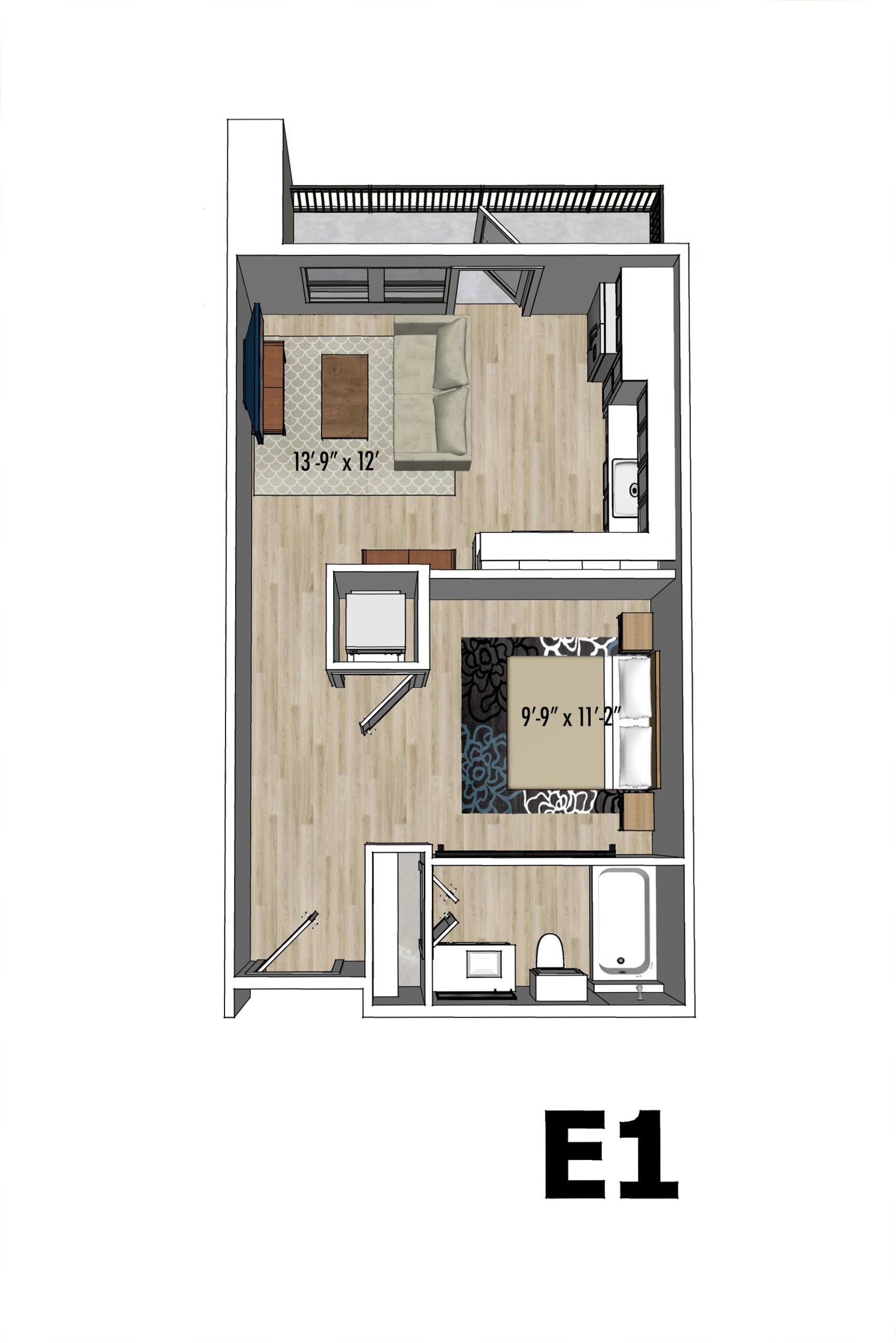 Floorplan E1 – Rose