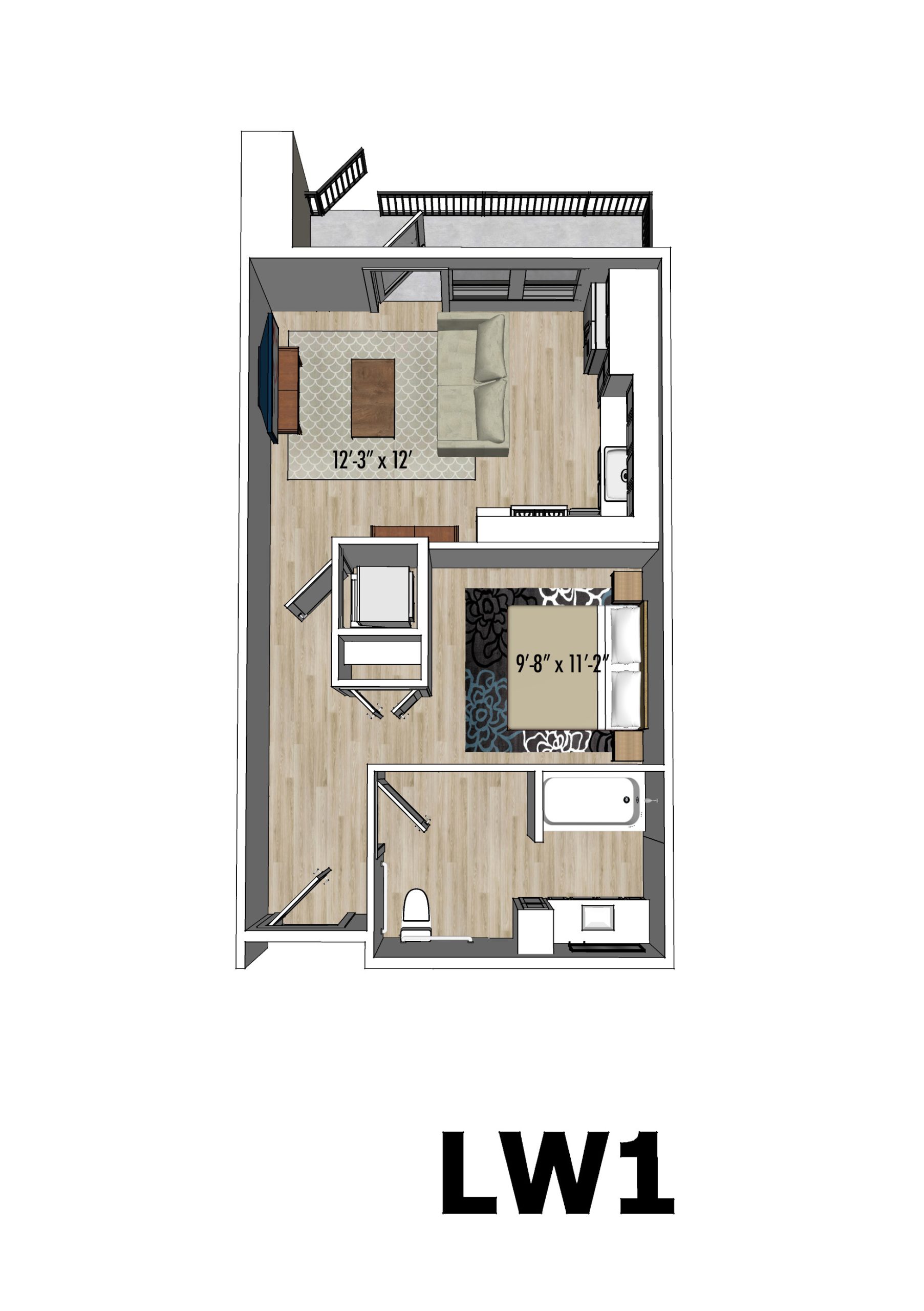 Floorplan E1 – Rose LW